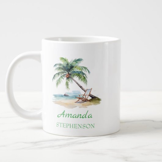 Individueller Strandurlaub Jumbo-Tasse (Links)