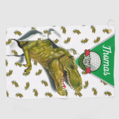 Individueller T-Rex Golfhandtuch (Horizontal)