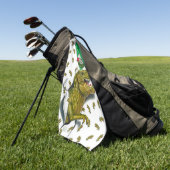 Individueller T-Rex Golfhandtuch (Gras)