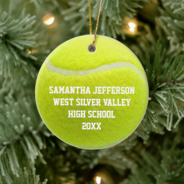 Individueller Tennisball-Sport Keramik Ornament