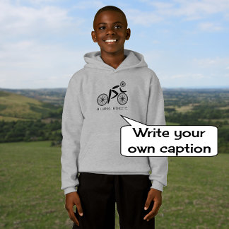 Individueller Text für Radsportler Hoodie