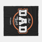 Individueller Text-Geschenk für Papa Fleecedecke (Vorderseite (Horizontal))