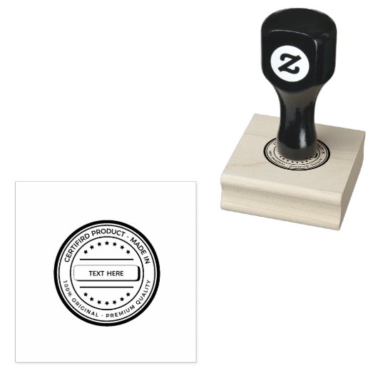 Individueller Text hier 100% Original Hergestellt Gummistempel (Stempel)