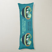 Individueller Text Skischuhkissen Seitenschläferkissen (Rückseite (Vertikal))