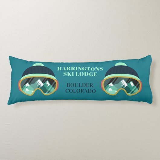 Individueller Text Skischuhkissen Seitenschläferkissen (Vorderseite)