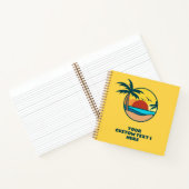 Individueller Text Tropical Beach Sunset Notizblock (Innenseite)