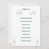 Individueller Tischplan Chic – Harmony Journey Einladung (Vorderseite)