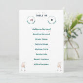 Individueller Tischplan Chic – Harmony Journey Einladung (Stehend Vorderseite)
