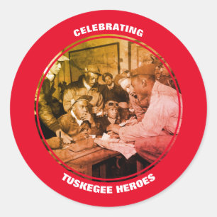 Individueller TUSKEGEE AIRMEN TAG Runder Aufkleber