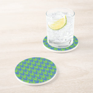 Individueller Untersetzer für blaues/Limones Herzm