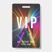 Individueller VIP Concert Event All Access Pass QR Ausweis (Vorderseite)