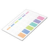 Individueller Wochenplan Notizblock (angewinkelt)