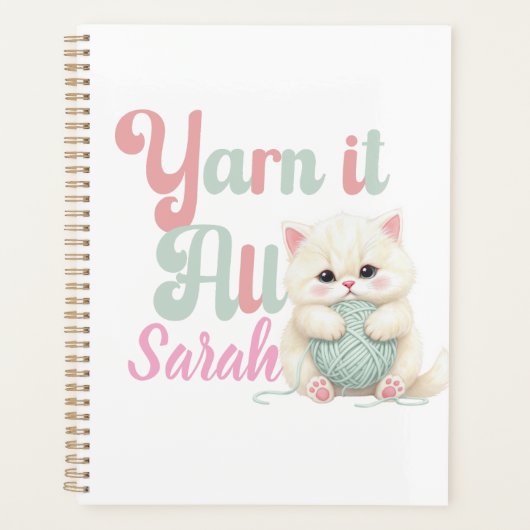 Individueller Yarn it All Planer (Vorderseite)