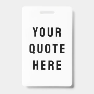 Individueller Zitat-Text Name Ausweis