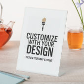 Individuelles 6 x 8" Leerzeichen für Ereignisanzei Sockelschild (In Situ)