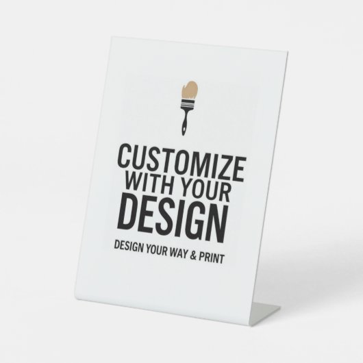 Individuelles 6 x 8" Leerzeichen für Ereignisanzei Sockelschild (Vorderseite)