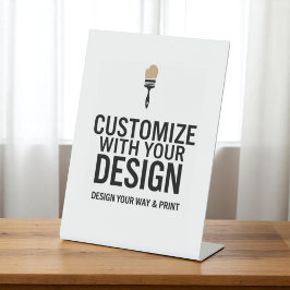 Individuelles 6 x 8" Leerzeichen für Ereignisanzei Sockelschild