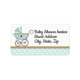 Individuelles Adressetikett für Babydusche