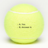 Individuelles Angebot für Ihm oder ihr Prom Sport Tennisbälle (Rückseite)