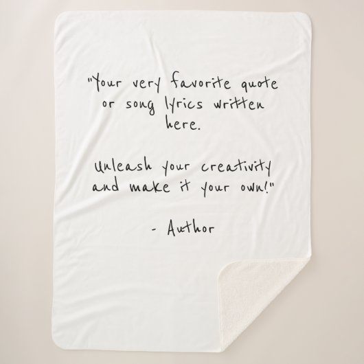 Individuelles Angebot Sherpa Decke - erstellen Sie Sherpadecke (Vorderseite)