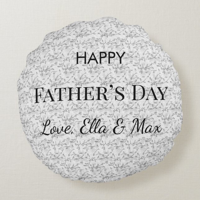 Individuelles Angebotsdesign für den Vater-Sondert Rundes Kissen (Rückseite)