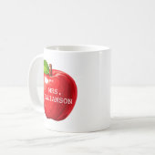Individuelles Apple-Lehrergeschenk Kaffeetasse (Vorderseite Links)