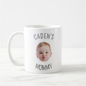 Individuelles Baby-Gesicht-Foto-Geschenk für Mama  Kaffeetasse (Links)
