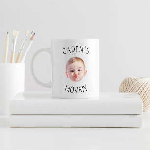 Individuelles Baby-Gesicht-Foto-Geschenk für Mama  Kaffeetasse