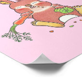 individuelles Baby-Hasen-Kinderzimmer-Poster Poster (Ecke)
