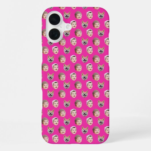 Individuelles Babybild, 3 Fotos für die Familie iPhone Hülle (Rückseite)