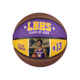 Individuelles Basketball-Geschenk für Senioren mit Mini Basketball