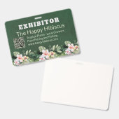 Individuelles Blumenunternehmen Ausweis (Vorder- & Rückseite)