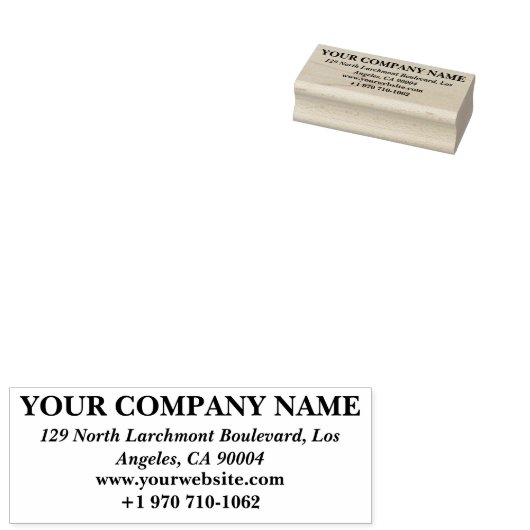 Individuelles Business Contact Design | Personalis Gummistempel (Stempel)