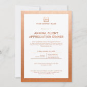 Individuelles Business Corporate Event Party Einladung (Vorderseite)