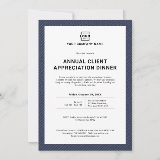 Individuelles Business Corporate Event Party Einladung (Vorderseite)