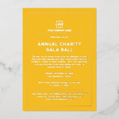 Individuelles Business Corporate Event Party Folieneinladung (Vorderseite)