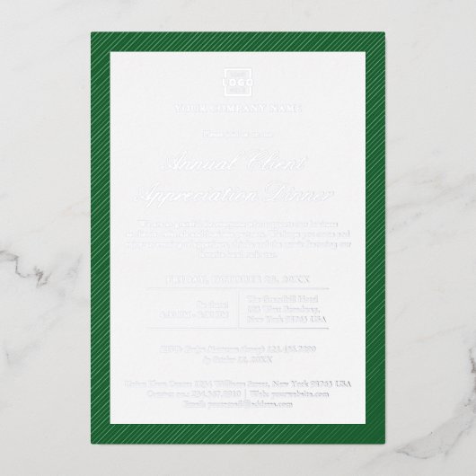 Individuelles Business Corporate Event Party Folieneinladung (Vorderseite)