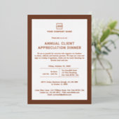 Individuelles Business Corporate Event Party Folieneinladung (Stehend vorne)