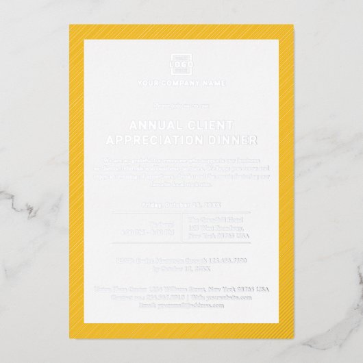 Individuelles Business Corporate Event Party Folieneinladung (Vorderseite)