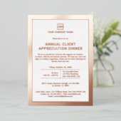 Individuelles Business Corporate Event Party Folieneinladung (Stehend vorne)