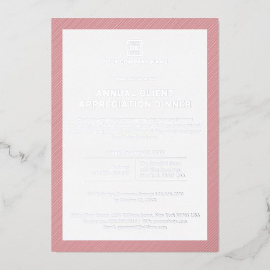 Individuelles Business Corporate Event Party Folieneinladung (Vorderseite)