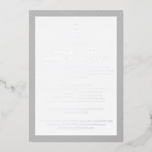 Individuelles Business Corporate Event Party Folieneinladung (Vorderseite)