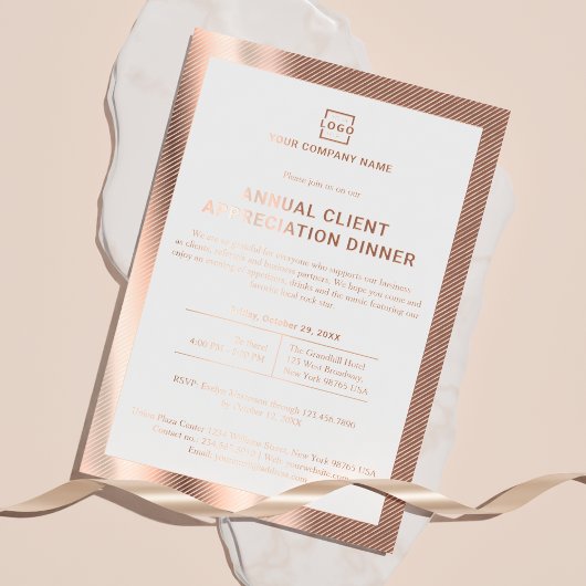 Individuelles Business Corporate Event Party Folieneinladung