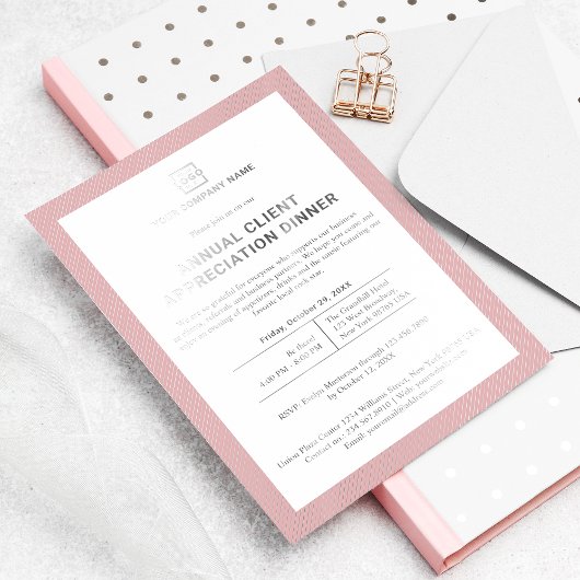 Individuelles Business Corporate Event Party Folieneinladung