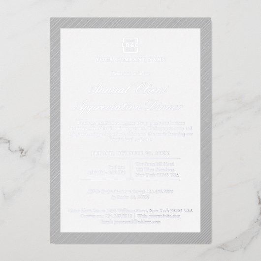 Individuelles Business Corporate Event Party Folieneinladung (Vorderseite)