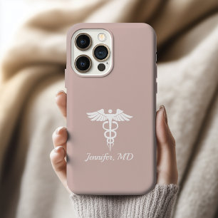 Individuelles Caduceus-Handyhülle-Geschenk für Arz iPhone 15 Pro Hülle