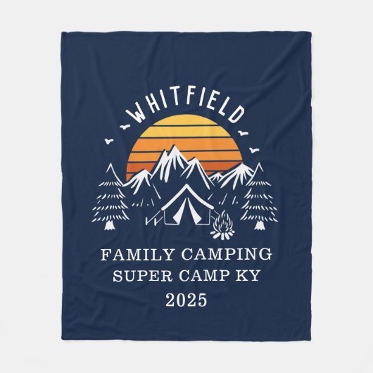 Individuelles Camping Sommerurlaub - Matching Fleecedecke (Vorderseite)