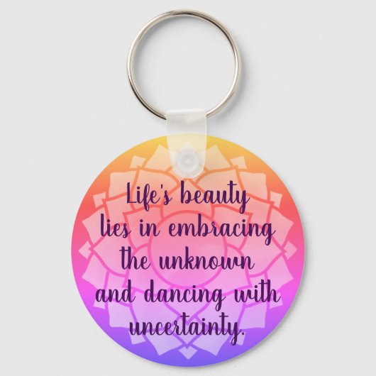 Individuelles Chakra-Design Inspiration M Schlüsselanhänger (Vorderseite)