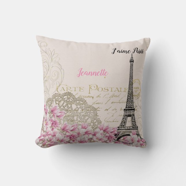 Individuelles Classic Paris Motif Kissen (Vorderseite)