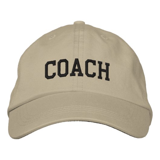 Individuelles Coach-Geschenk Bestickte Baseballkappe (Vorderseite)